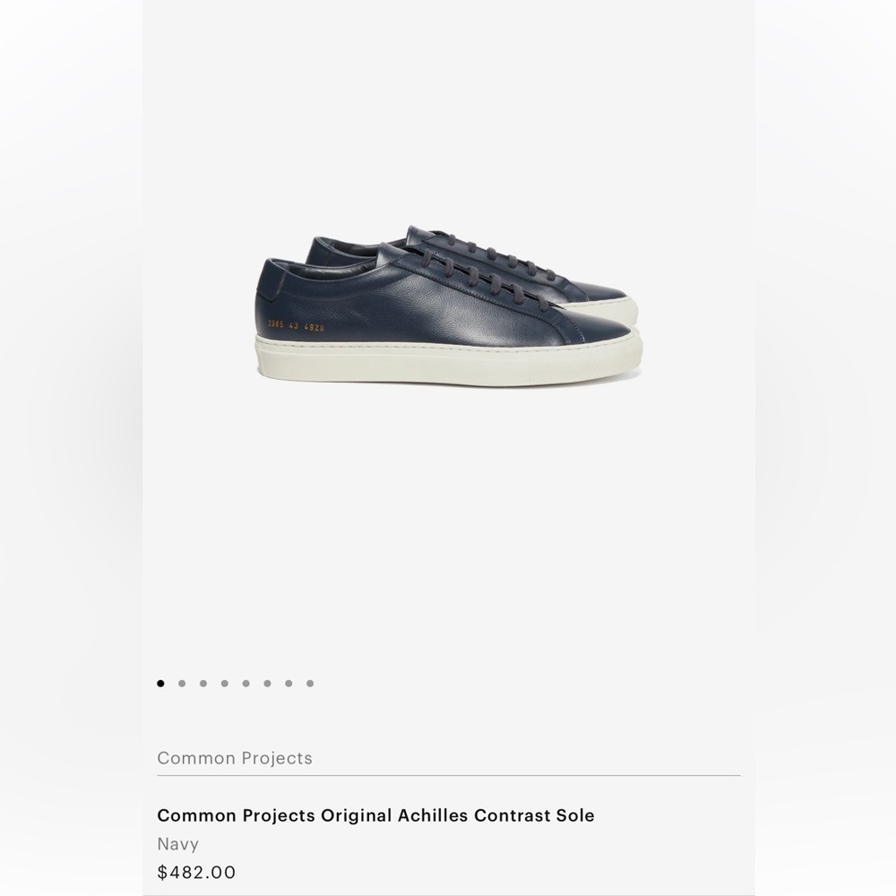 Common Projects Original Achilles Contrast Sole - Navy